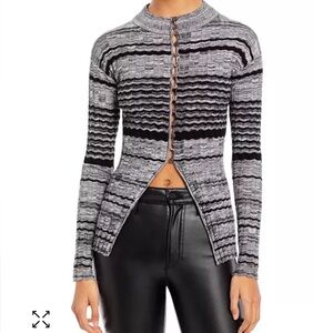 Ramy Brook NWT Striped Cardigan, 100% wool